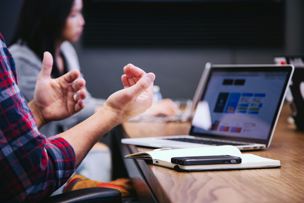 A collaborative professional meeting around a table